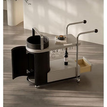 CHmrfvqtus Couch Side Table Simple Movable Sofa Side Table with Wheels Modern Creative Living Room Trolley