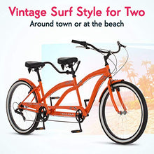 Kulana Lua Tandem Adult Beach Cruiser Bike Orange