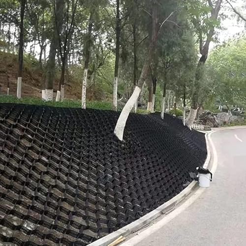 2" HDPE Gravel Stabilizer Grid Heavy Duty Ground Reinforcement System, Permeable Geo Grid for Driveway Walkway Patio Parking Slope Landscape Erosion Control(6x10m(20x33ft))
