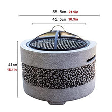 Outdoor Fire Pit Garden BBQ Grill Kit, Backyard Patio Garden Fireplace Camping Outdoor Wood Burning Fire Pit Bowl, Outdoor Heater
