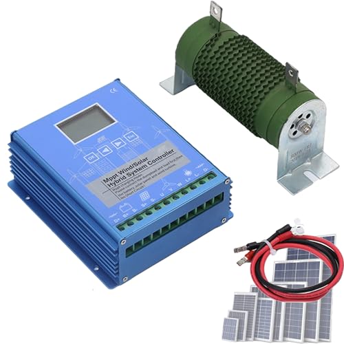 400W600W800W1000W1200W1600W2000W 12V/24V/48V Wind Solar Hybrid Charge Controller Fits for Wind and Solar Power Boost Charge,48V-800W