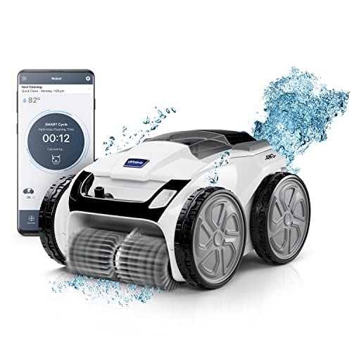 Polaris VRX iQ+ Smart Robotic Pool Cleaner with iAquaLink Control White