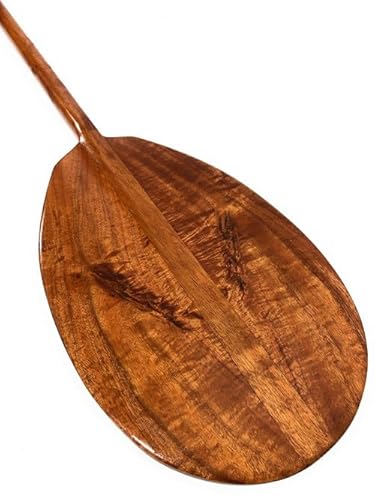 Tikimaster 60" Premium Curly Koa Outrigger Paddle Steersman Design