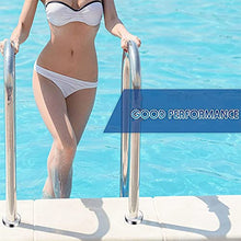 MSHOSAC Pool Handrail,2Pcs Pool Handrail for Stairs, 31.5x31.5inch, 304 Stainless Steel with Blue Grip Cover, Complete Mounting Accessories Included, Durable Swimming Pool Safety Rail