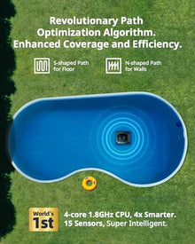 (2026 Upgrade) Beatbot AquaSense Wireless Pool Vacuum Robot - Intelligent Path Opimization, Cleans Floor, Walls, and Waterline, for Above & In-Ground Pools up to 2,260 sq.ft, Black
