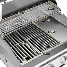 Built In 4-Burner Propane Gas Grill, 304 SS, 32000 BTU, 516sq.in., BBQ