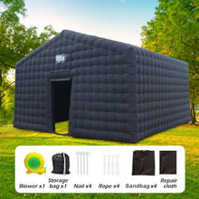 EJIA Black Inflatable Nightclub Party Tent 20FT with 950W Blower