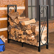 Katzowen Indoor Outdoor Log Storage Rack Holder Heavy Duty Rectangle