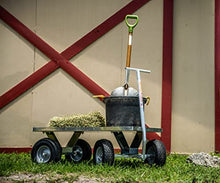 Heavy Duty Jupiter Pull Wagon Aluminum- Pull Cart-Large 13" Turf Tires- Made in USA!