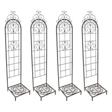Panacea 84451 Rustica Italia Pot Trellis with Base, Rubbed Bronze, Set of 4
