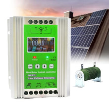 pealiritansemen 1000 W Solar & Wind Energy MPPT Controller, Wind Solar Hybrid Charge Controller, Support 3 Load Modes, with External Unloading Resistor, for Power Plants,48V