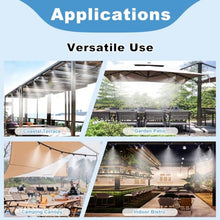 ERRULAN Outdoor Cooling Misting System Kit, Patio Misting System for Backyard, Garden & Terrace, Mist Cooling Kit for Heat Relief DIY Easy Install