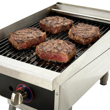 JARYANNIX Commercial Gas-Fired Broiler, Stainless Steel Desktop Grilled Steak Machine for Smokeless BBQ, Quick Heating Tabletop Grill (43x30x39cm)