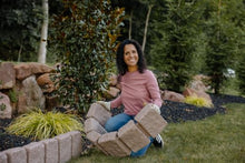 Beuta Landscape Edging | Garden Edging Border | Polyrock Block XL for Lawn Edging, Flower Beds & Yard Edging – 40 Pack | Each Section Has 6 Blocks 48" L x 4" W x 9.5" H | 120 Spikes | Cobblestone