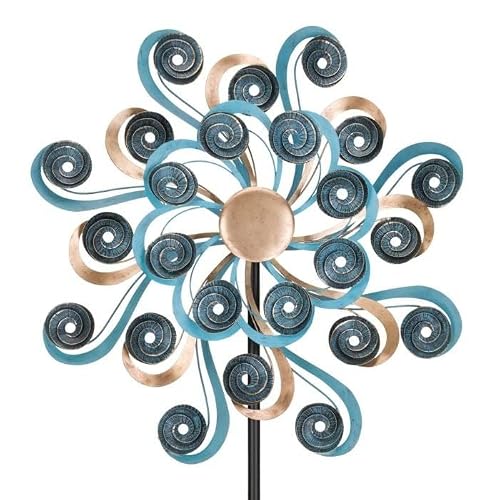 32" Wind Spinner Shell Multi Color Metal