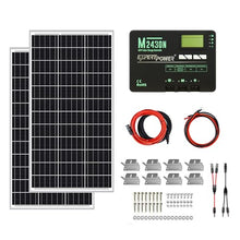 ExpertPower 200W 12V Solar Power Kit | 200W Mono Rigid Solar Panels, 30A MPPT Solar Charge Controller | RV, Trailer, Camper, Marine, Off Grid, Solar Projects