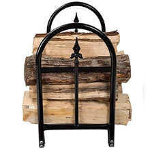 EliteBloom Firewood Rack Firewood Racks 23In Tall Outdoor Firewood Rack, Metal Lumber Storage Carrier Organizer, Heavy Duty Logs Stand Stacker Holder for Fireplace