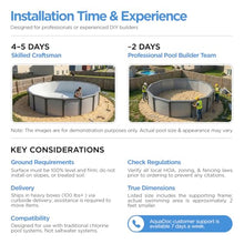 AquaDoc Coventry Round Steel Wall Above Ground Pool Kit 24' x 52"
