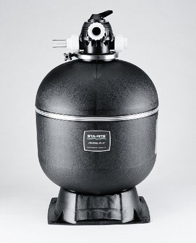 Pentair Sta-Rite 145360 Cristal-Flo II Top-Mount High Rated Pool and Spa Sand Filter, 40-GPM, Black