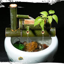 GenSDH Handmade Bamboo Fountain Kit with Pump, Zen Feng Shui Water Feature, Freestanding Outdoor Garden Decor, Circulating Waterfall Ornament, for Patio, Pond, Balcony, Fish Tan,37.4in(95cm)