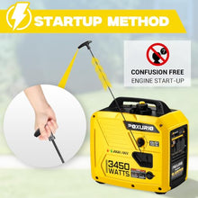 POXURIO 3450-Watt Dual Fuel Inverter Generator, Gas & Propane Portable Generator for Home Backup, Camping & RV, Super Quiet 59dB, 1.6 Gal Tank Up to 8.3 Hours, 120V EPA Compliant, Yellow