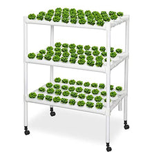 DXDRT Hydroponics Growing System Indoor Garden 108 Sites 12 PVC Pipes 3 Layer Hydroponic Gardening System Kit with Water Pump, Timer, Nest Basket and Sponge for Vegetables, Fruits, Herb, Flowers,UK