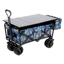 Outdoor Folding Wagon Outdoor Garden Utility Trolley Heavy Duty Folding Wagon Cart with Storage Basket Load-Bearing 80kg 176lbs(Style 2)