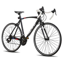 HH HILAND Hiland 700c Road Bike 14 Speeds Light Weight Aluminum Frame Racing Bike City Commuting Road Bicycle Black