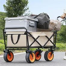 MaGiLL Outdoor Utility Wagon 8" Wheel Portable Collapsible Camping Cart Garden Shop Sport Beach Hand Trolley Bearing 120 kg