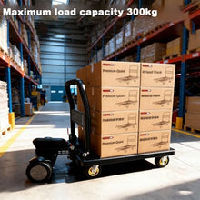 Lakenbroade Electric Push Cart, Motorized Garden & Warehouse Cart with 300KG Max Load, 800W Motor, 48V 15.6Ah Battery (32KM Range), 10° Max Slope Climbing, Foldable Design for Order Picking
