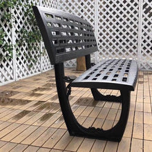 Sunyongfly Cast Aluminum Park Bench,Outdoor Garden Bench,Double Outdoor Bench, for Squares, Parks, and Residential Areas(Size:145cm)