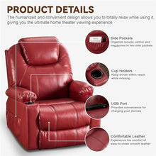 HTERWQEA Power Lift Recliner with Heat Massage & USB-C Port