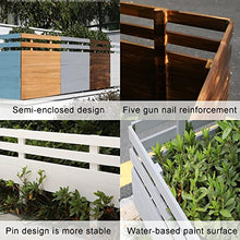 Garden Wooden Fence,1.6Cm Thick Heavy-Duty Waterproof Tree Edging Border,DIY Decorative Outdoor Landscape Partition for Paths Flower Bed,Yellow,10PCS(100X80CM)