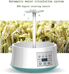 KFJZGZZ 2Pcs Germination Tank, Intelligent PTC Thermostatic Heating Bean Sprout Machine Household Kitchen Sprout Cultivation Kit