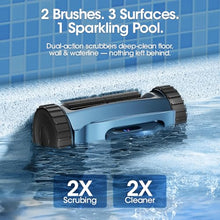 Cordless Robotic Pool Vacuum with Smarter Navigation & Track Drive, Dual 180W Brushless Motors, Wall & Waterline Climbing, 150-Min Runtime, for Inground & Above-Ground Pools up to 2,150 Sq. Ft.