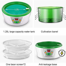 GUANKAOBING Double Layer Germination Tray, Automatic Seed Sprouter, Bean Sprout Machine with Double Germination Tray, Temperature Control, Automatic Mat