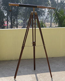NauticalMart Brass Harbor Master Telescope with Tripod 65" - Pack of 6