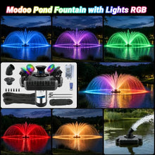 Pond Fountain Aerator with Lights, Large Fountain for Pond Lake Fish Farm