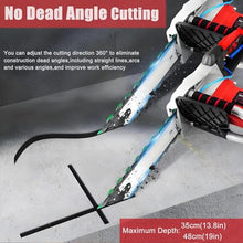 Concrete Saw, 7800W/8800W/7500 RPM Diamond Chain Brushless Electric Concrete Chain Saw, Wet Electric Wall Groove Cutting Machine for Slotted Rebar, Marble, Bricks and Marble,8800W