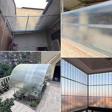 Polycarbonate Sheets All-Weather Outdoor Greenhouse Covering, Plastic Roofing Sheets Rainproof Insulation Protection(1.56x36m)