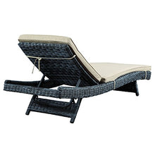 America Luxury - Outdoor Modern Contemporary Patio Chaise Lounge Beige