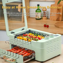 Multipurpose Hot Plate Grill Double Layer, Smokeless Electric Grill, 1000W Health BBQ Grill with Adjustable Temperature, for Outdoor Indoor Barbecue