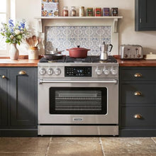 KOSTCH 36" Professional Propane Gas Range with Tilt Touch Control Panel, 6.2 cu ft True Convection Oven, 6 Burners Cooktop, Air Fry, Self-Clean (Stainless Steel)