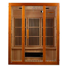 Maxxus Sauna Alpine 3 Person Low EMF FAR Infrared Sauna Canadian Hemlock