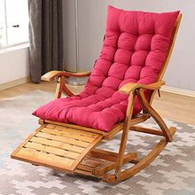KLNBV Rocking Chair Comfortable Relax Rocking Chair Lounge Chair with Cotton Fabric Cushion Send A Gift to The Elders Lounge Chair