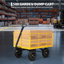 Litake Heavy Duty Metal Garden Wagon Cart,1500LBS Capacity,13 Inches Tire