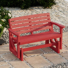 Wildridge Classic Glider Outdoor Weather Resistant Recycled HDPE Cardinal Red