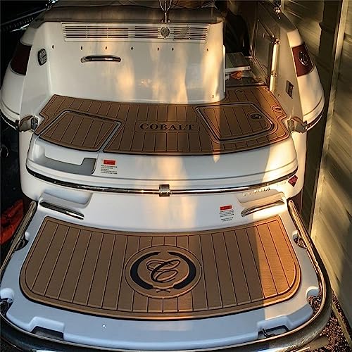 Zomanon Boat EVA Faux Teak Decking Floor Mat for 2005 Cobalt 246 Swim Platform - Multiple Color Options