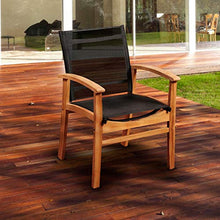 International Home Miami Amazonia Teak 9 Piece Square Patio Dining Set Brown