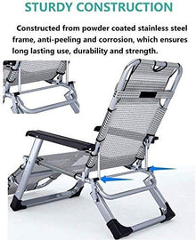 MHJKHG Recliner Rocking Garden Bed Adjustable in Outdoor Sunbed Patio Deck Lawn Lawn Relax Chair Support 200 Kg